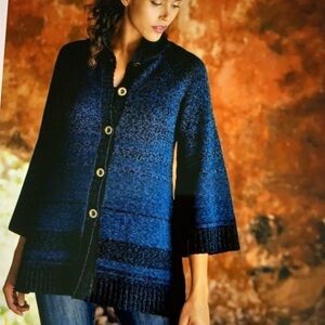 Peruvian Connection Pima Cotton Cardigan M